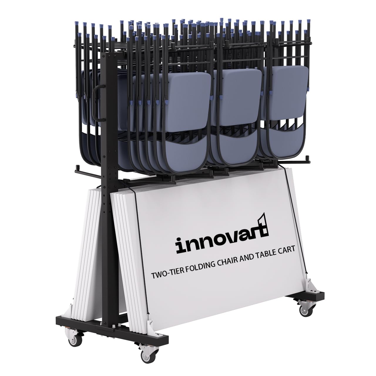 Amazon.com: INNOVART Two-Tier Folding Chair and Table Cart